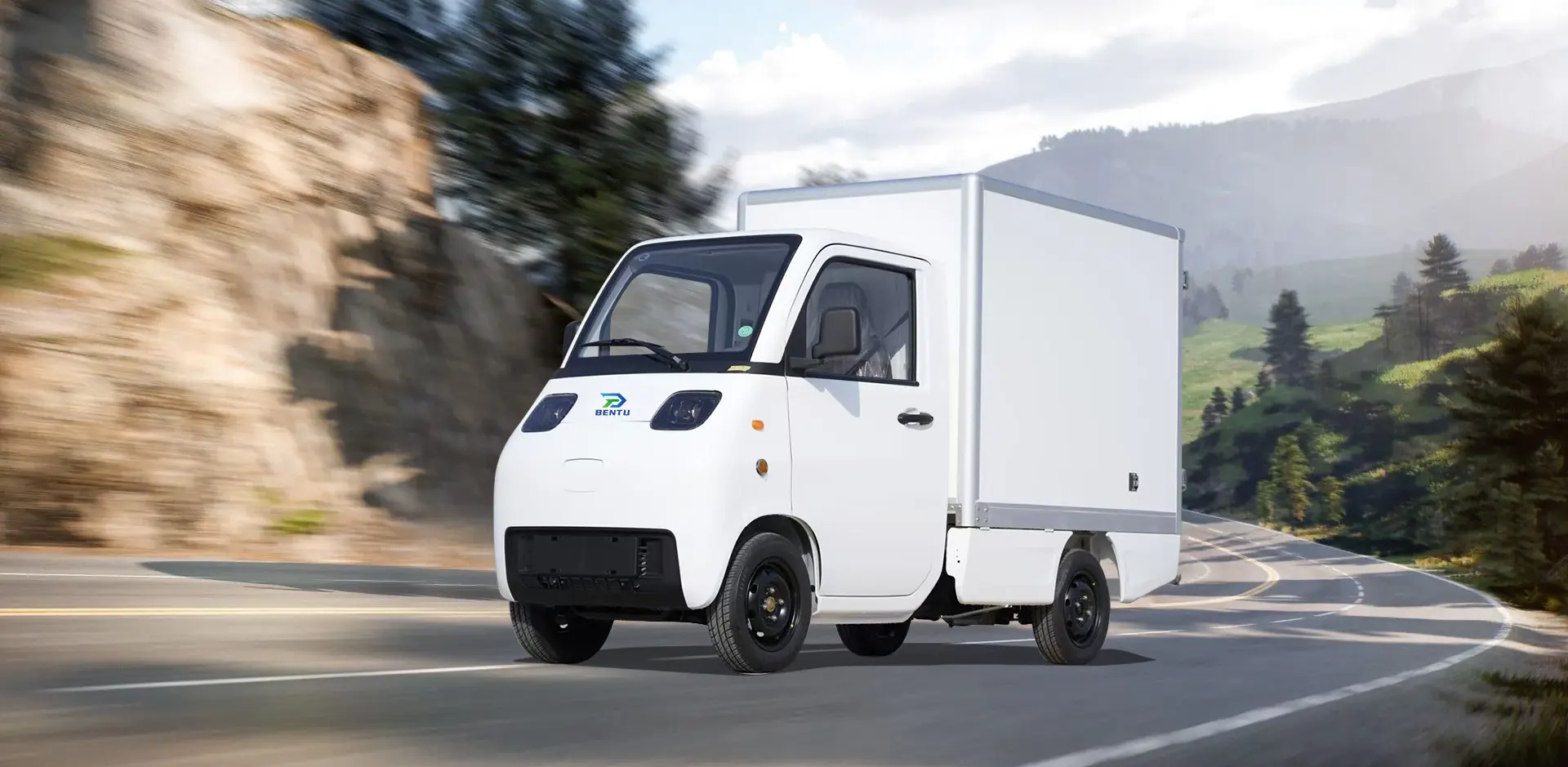 Trung Quốc EEC Mini Electric Xe giao hàng Hộp thực phẩm 3kW Nhà máy